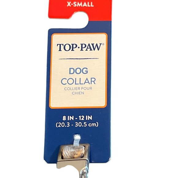 Top Paw Dog Pet Collar Adjustable Aztec Print Size X Small NWT Blue Beige - Picture 3 of 4